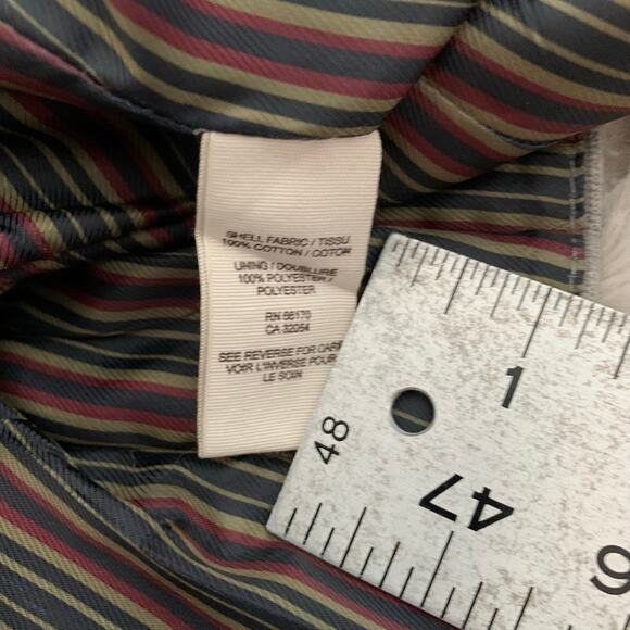 Free People Gray Military Band Button Down Ruffled Cotton Jacket Lined 12 - Picture 7 of 9